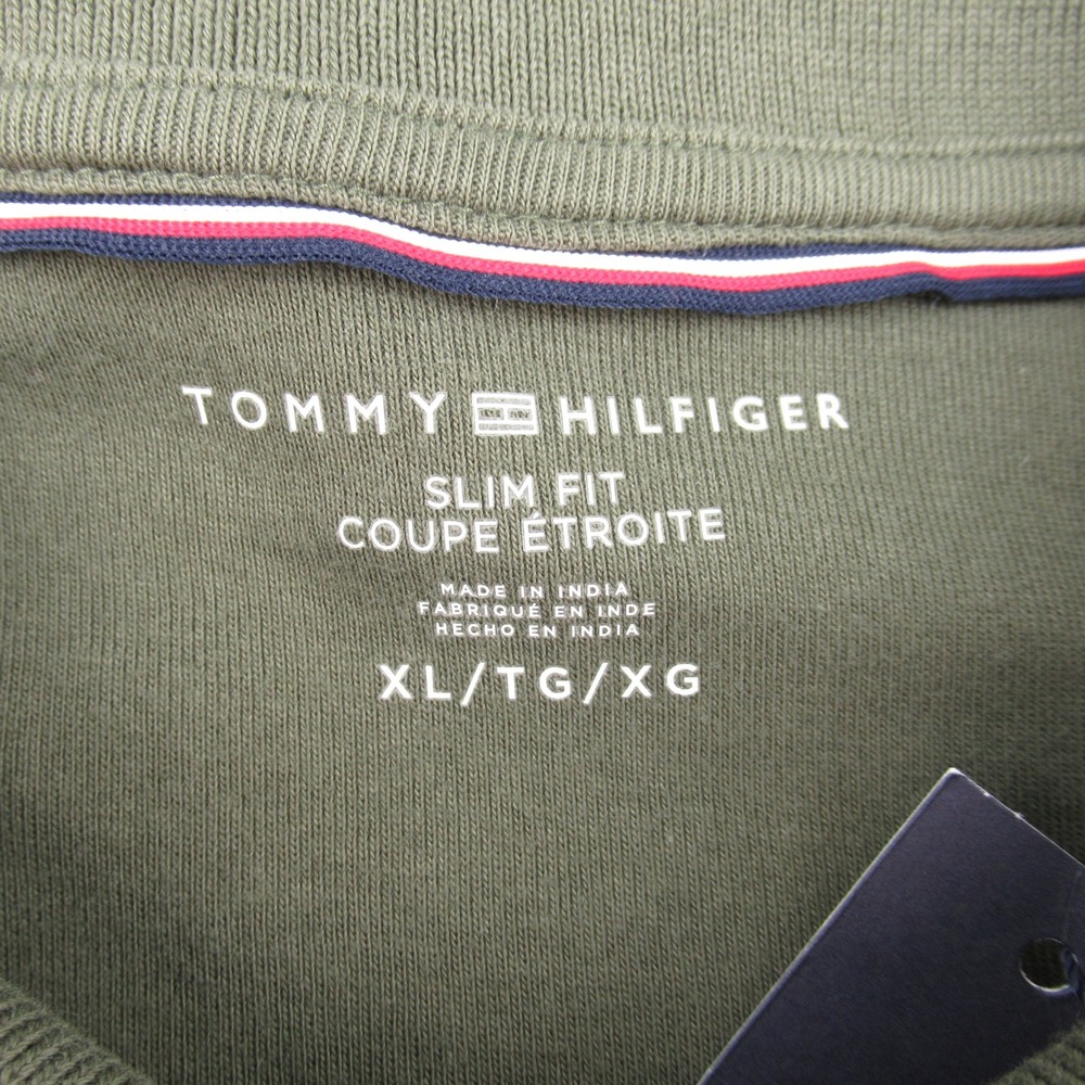 Tommy Hilfiger Quarter Zip Polo Womens XL Green Slim Fit Long Sleeve 76J3175 - Picture 2 of 11